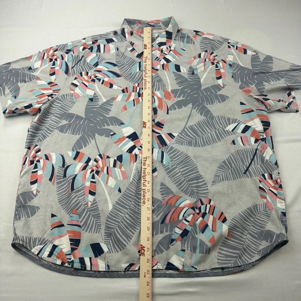 Tommy Bahama Button Up Shirt Mens Size‎ 3XL Floral Hawaiian Tropical Cotton/Silk
